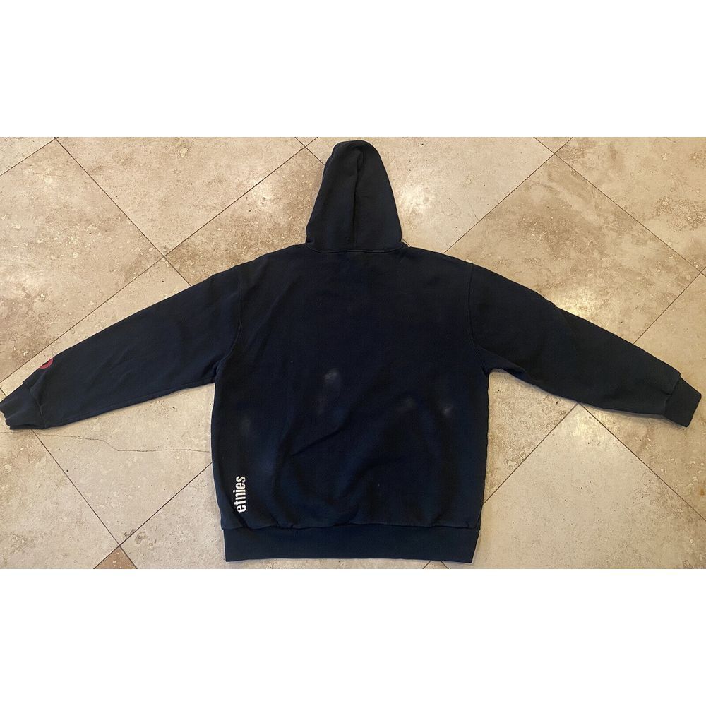 VTG Etnies Black Trees Pullover Hoodie Sweater Size Large 90s 00s - Picture 2 of 7